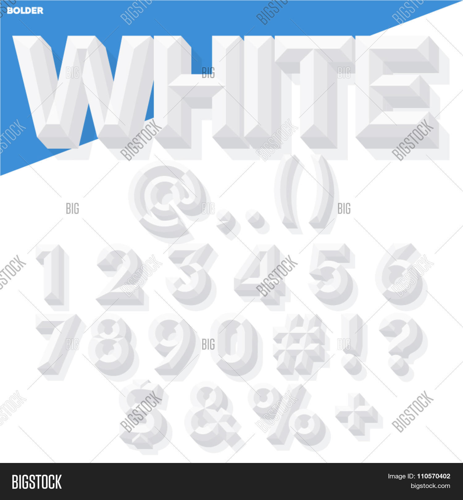 Vector 3D White Set Vector & Photo (Free Trial) | Bigstock