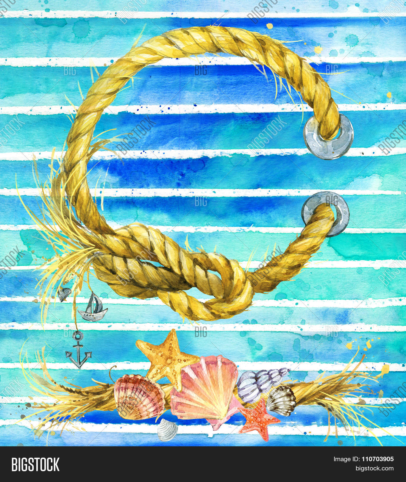 Watercolor Seashell. Image & Photo (Free Trial) | Bigstock