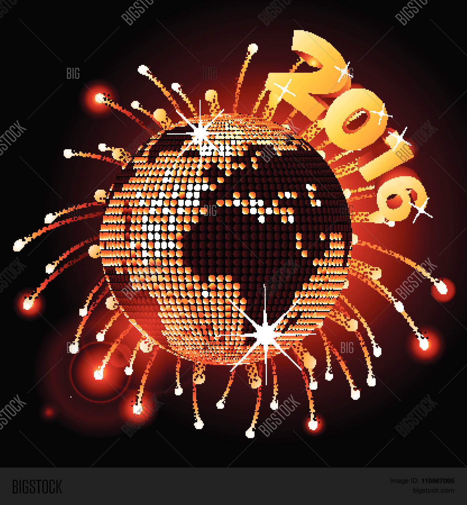 Disco Ball World Map Vector & Photo (Free Trial) Bigstock