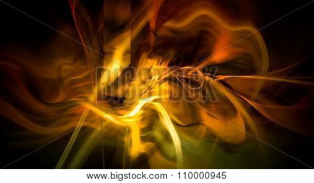 Cosmic Explosion Fireball Flame Texture Background Design