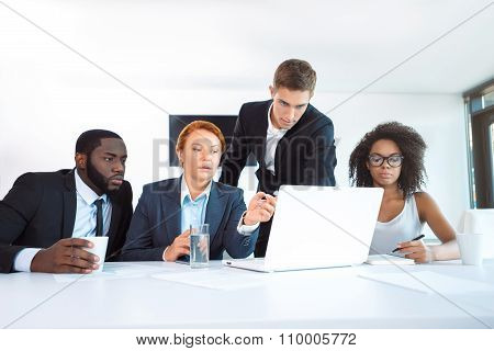 Concept for multi ethnic business team