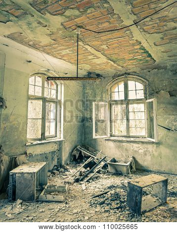 Abandoned Hospital In Beelitz Heilstaetten Near Berlin In Germany