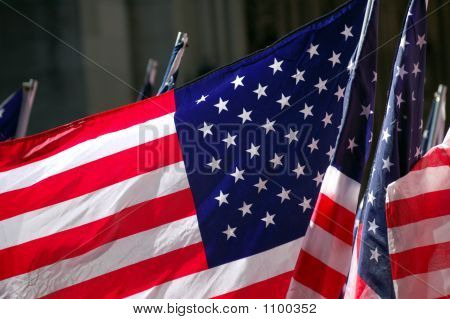 Grup Amerikan bayrakları