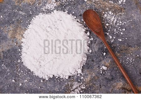 Cassava (tapioca) On Gray Background
