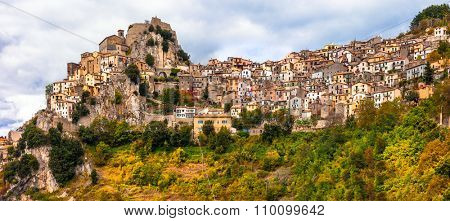 beautiful medieval village Cervara di Roma. Lazio, Italy