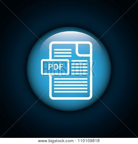 Internet download round icon