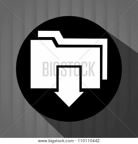 Interner download round icon