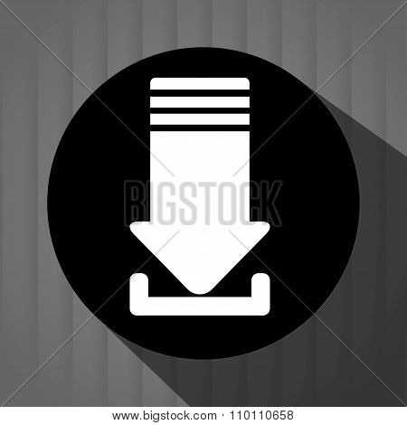 Interner download round icon