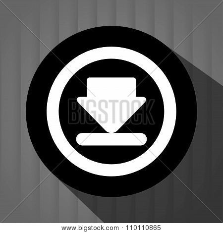 Interner download round icon