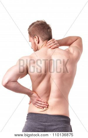 Back Of Muscular Man