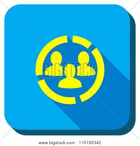 Customers Dialgram Longshadow Icon