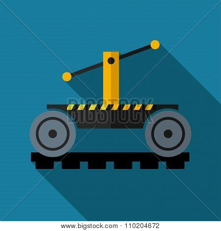 Vetor color flat trolley icon. Eps10