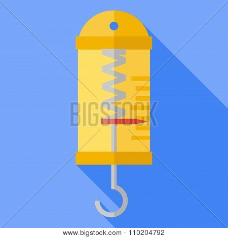 Vector flat physics dynamometer