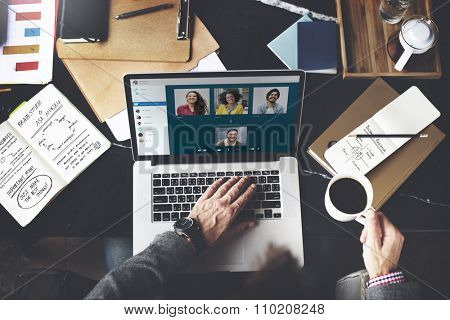 Video Call Facetime Chatting Communication Concept