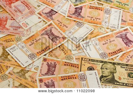 พื้นผิวเงินธนบัตรสกุลเงิน