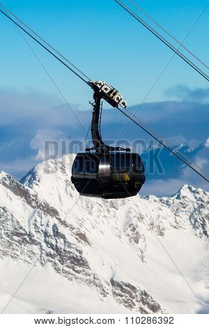 Cable Car At Ski Resort