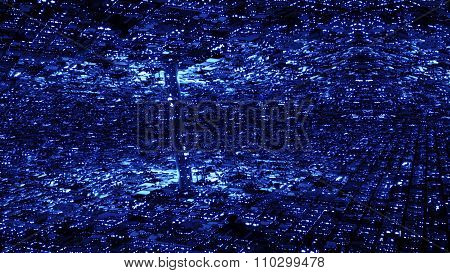 Abstract Sci-fi Surreal Futuristic Utopia Metropolis