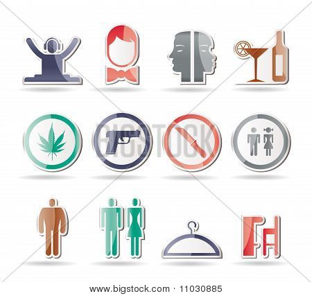 bar and night club icons