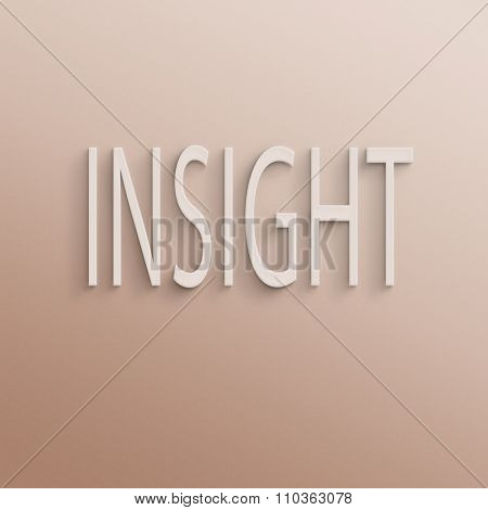 text on the wall or paper, insight 