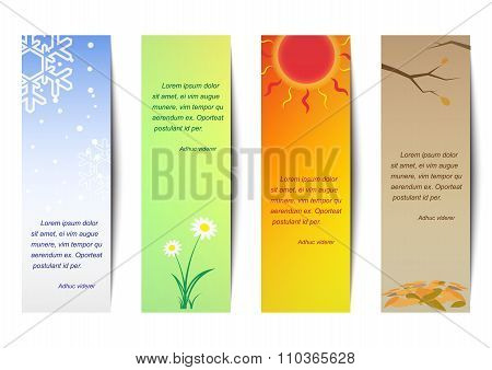 Vertical Bookmark Season