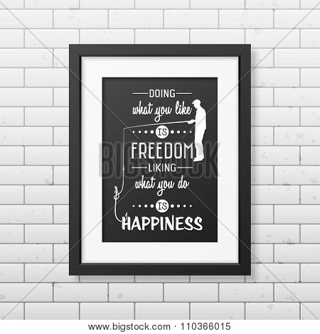 Quote typographical Background in the black frame
