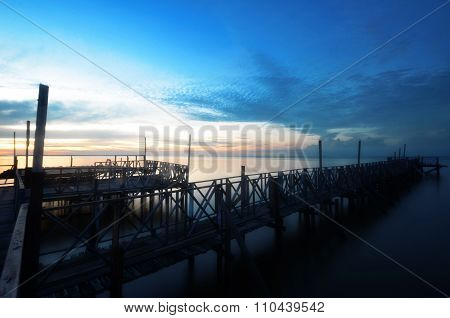 Tanjung Sepat Lover Jetty In The Morning Light