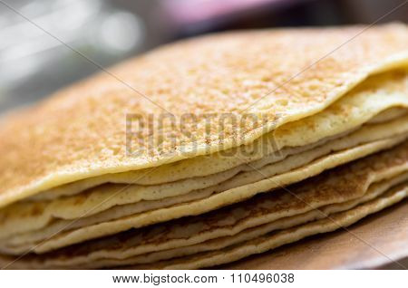 Stack Of Russian Pancakes, Blini