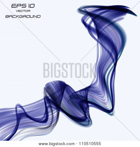 Abstract Lines Blue