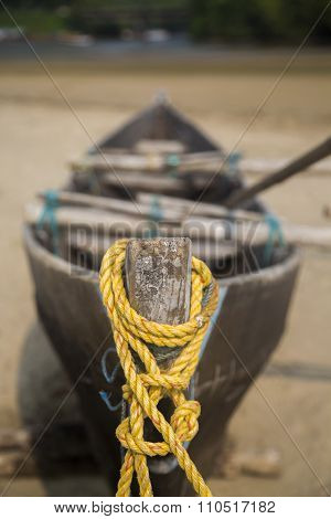 Old Boat In Agonda, Goa, India