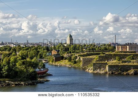 Suomenlinna Maritime Fortress On The Islands In The Harbour Of Helsinki