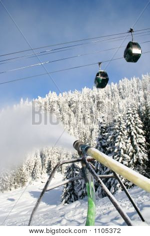 Schnee weht
