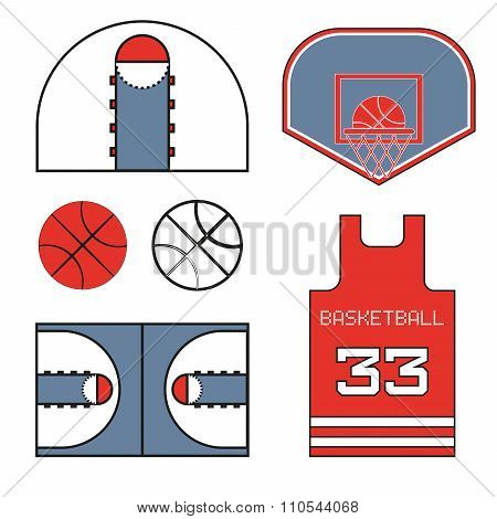 Red Basketball Objects