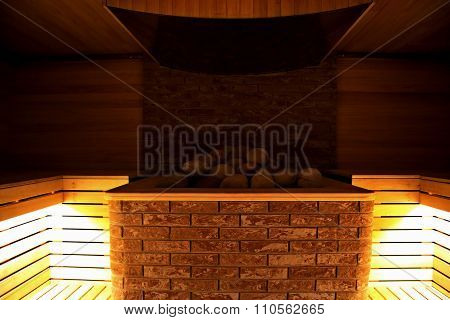 Finnish sauna inside