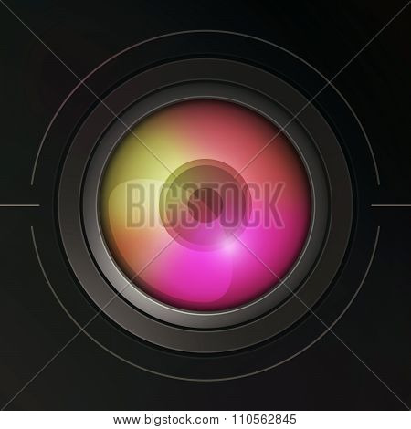 Stylized camera lens v3