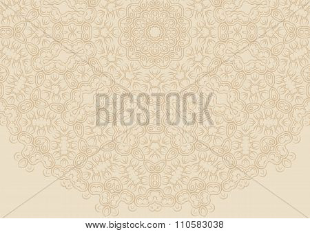 Vintage floral background in ethnic style.