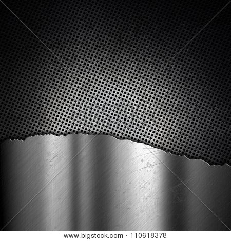Anstract metallic background with a grunge effect