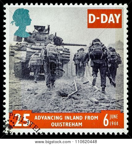 Britain D-Day Anniversary Postage Stamp