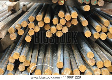 Hot rolled deformed steel bars a.k.a. steel reinforcement bar