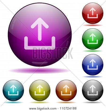 Upload Glass Sphere Buttons