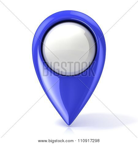 Map pointer. Blue