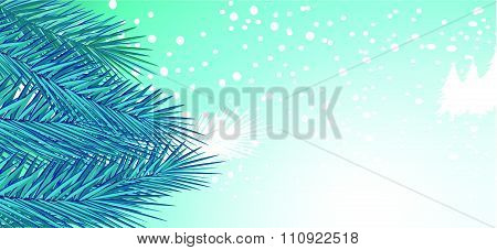 Winter and christmas background vector design