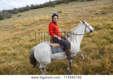 Gaucho in Torres del Paine National Park, Patagonia, Chile