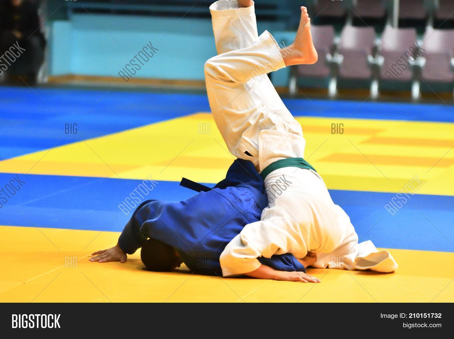 Two Judoka On Tatami Image & Photo (Free Trial) Bigstock