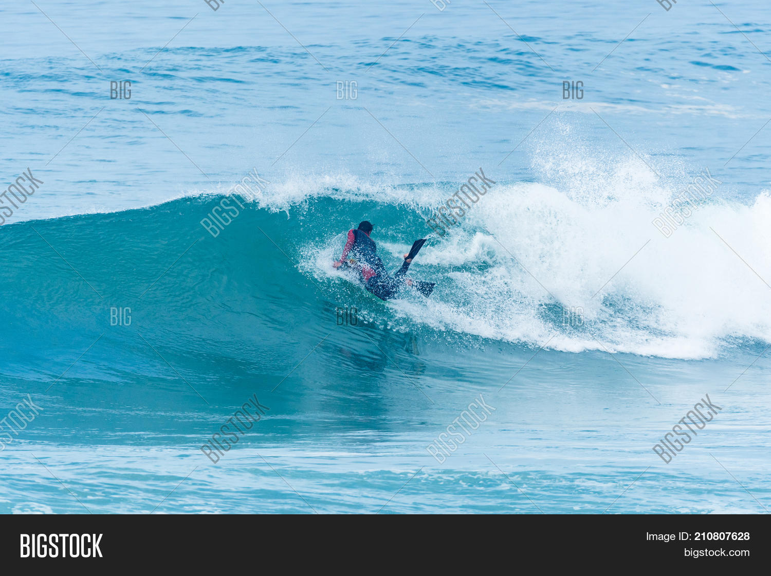Bodyboarder Surfing Image & Photo (Free Trial) | Bigstock