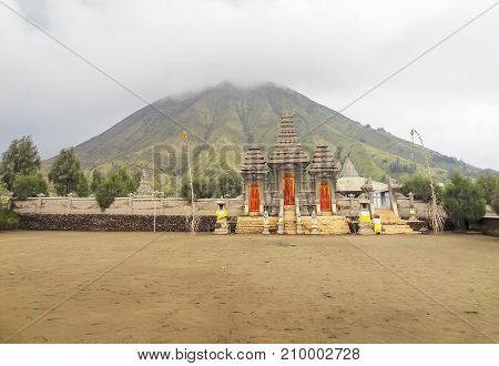 Scenery around Bromo Tengger Semeru National Park in Java a island of Indonesia