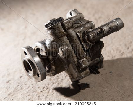 Vehicle hydraulic pump . photo in the studio