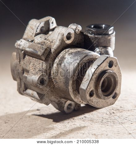 Vehicle hydraulic pump . photo in the studio