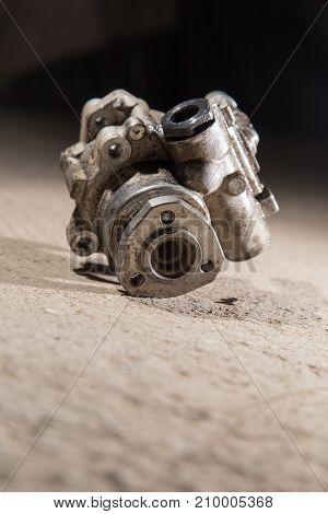 Vehicle hydraulic pump . photo in the studio