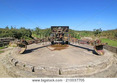 German field gun from World War Two
