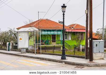 Vegina, A Small Town In Northern Greece